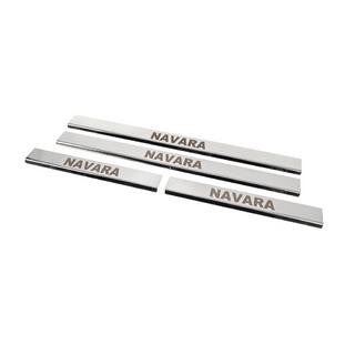 Einstiegsleisten Abdeckungen (4 Stk, Edelstahl) Nissan Navara 2006-2015 Foto 2