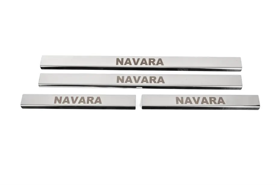 Nissan Navara 2006-2015 Einstiegsleisten Abdeckungen (4 Stk, Edelstahl) Image