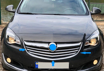 Opel Insignia 2008-2017 Chrom Kühlergrill Blenden (2014-2017, Edelstahl) Foto 3