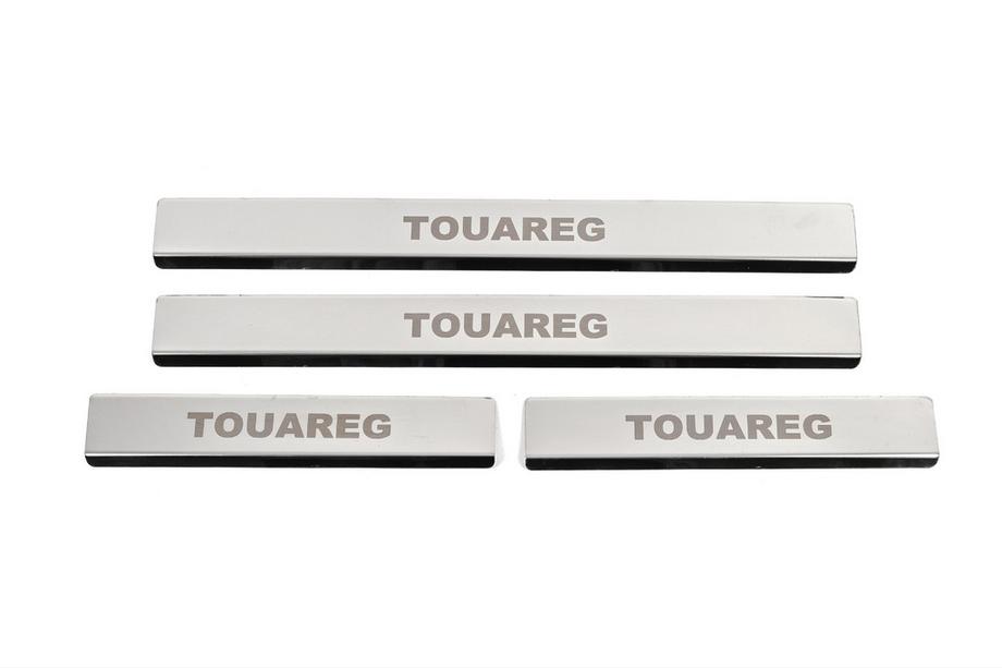 Volkswagen Touareg 2010-2018 Einstiegsleisten Edelstahl Carmos V1 (4 Stk) Image
