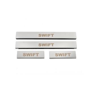 Einstiegsleisten Abdeckung (4 Stk, Edelstahl) Suzuki Swift 2005-2010 Foto 1