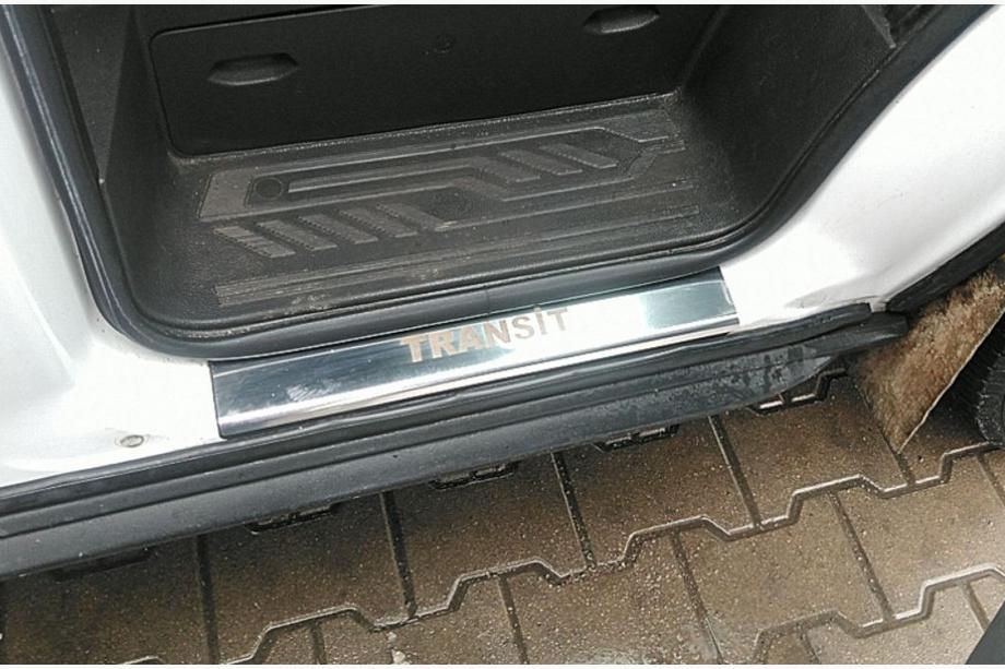 Ford Transit 2014- Einstiegsleisten Abdeckung (2 Stk, Edelstahl) Image