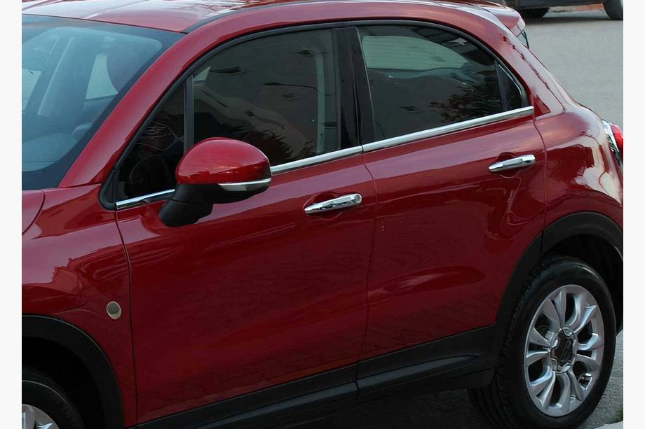 Fiat 500X 2014-2024 Fensterleisten Edelstahl (4 Stk.) Image
