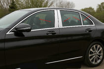 Mercedes C-class W205 2014-2021 Edelstahl Türsäulen Abdeckungen (6 Stk) Foto 1