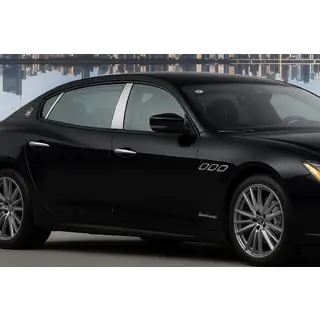 Edelstahl Türsäulen Abdeckungen (4 Stk) Maserati Quattroporte 2013-2023 Foto 1