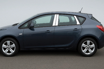 Opel Astra J 2009-2015 Edelstahl Türsäulen Abdeckungen (HB/SD) (6 Stk) Foto 1