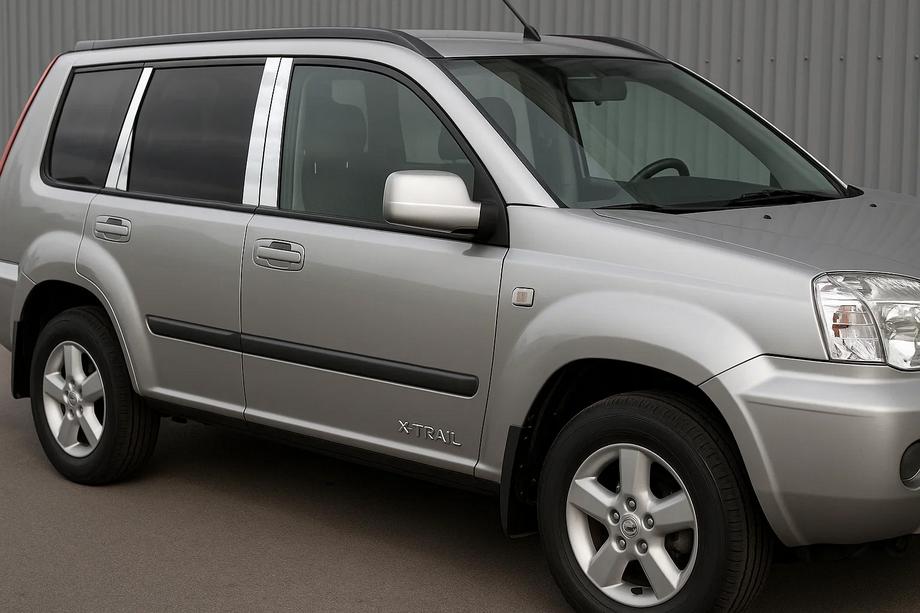 Nissan X-trail T30 2002-2007 Edelstahl Türsäulen Abdeckungen (8 Stk) Foto 1
