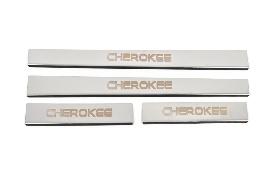 Jeep Grand Cherokee WK 2004-2010 Einstiegsleisten Carmos V-2 (4 Stk, Edelstahl) Image