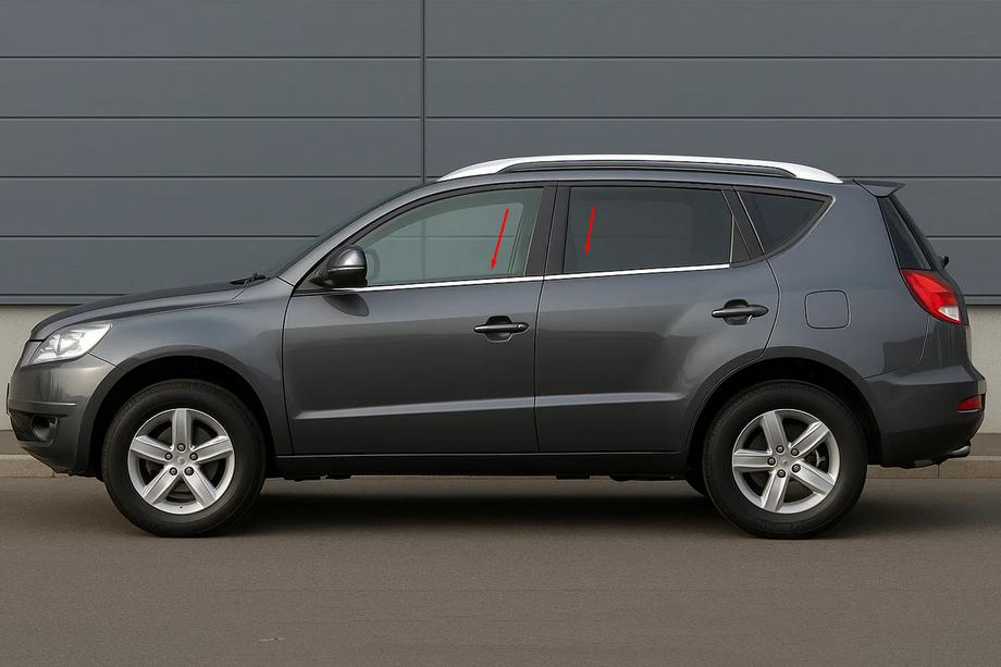 Geely Emgrand X7 2011- Fensterzierleisten Edelstahl (4 Stk) Image