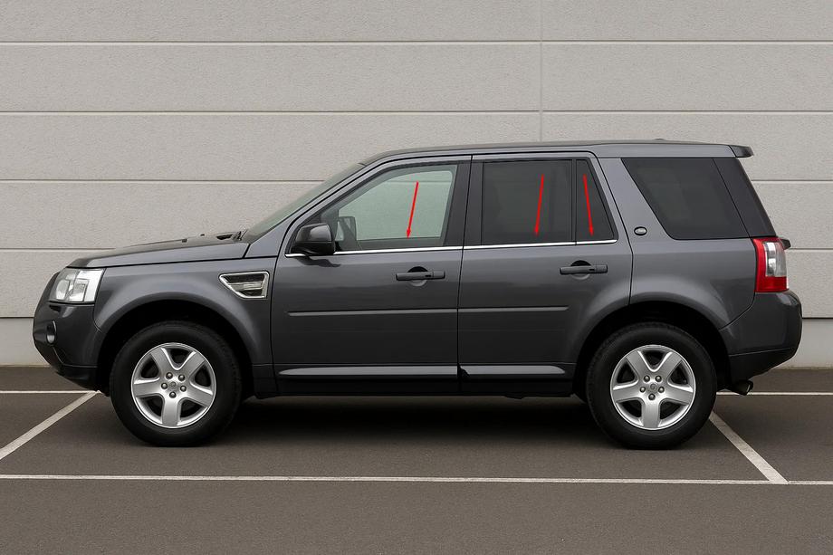 Land Rover Freelander II 2006–2014 Fensterzierleisten Edelstahl (6 Stück) Image