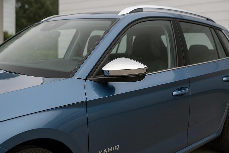 Skoda Kamiq 2019- Spiegelabdeckungen (2 Stk, Edelstahl) Carmos Image