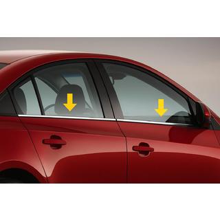 Fensterzierleisten Edelstahl Aussen (Sedan, 4 Stk) Renault Symbol 1999-2008 Foto 1