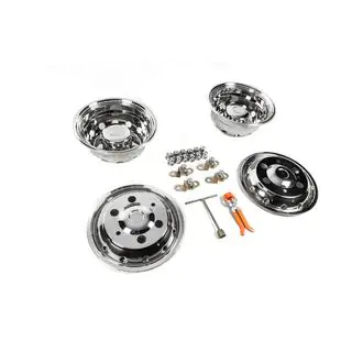 Edelstahl Radkappen OEM (2-teilige, 4 Stk) Iveco Daily 2014- Foto 3