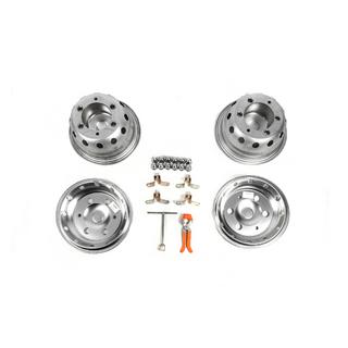 Edelstahl Radkappen OEM (2-teilige, 4 Stk) Iveco Daily 2014- Foto 4