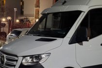 Volkswagen Crafter 2006-2016 Frontscheibenblende am Rahmen (Weiß, 5mm) Foto 6