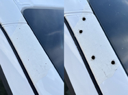 Volkswagen Crafter 2006-2016 Frontscheibenblende am Rahmen (Weiß, 5mm) Foto 7