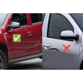Spiegelabdeckungen V2 (oberer Teil, 2 Stk, Edelstahl) Foto 3