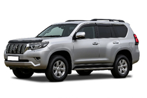 Toyota Land Cruiser Prado 150 2009-2023 Windabweiser mit Chromleisten Niken Luxury (6 Stk) Foto 1