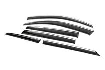 Toyota Land Cruiser Prado 150 2009-2023 Windabweiser mit Chromleisten Niken Luxury (6 Stk) Foto 3