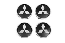 Mitsubishi Radnabenkappen schwarz mit5955tur-b (59mm auf 55mm, 4 Stk) Foto 1
