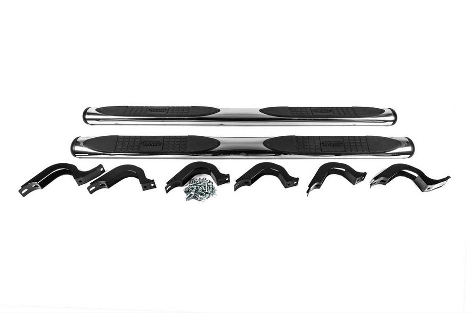 Toyota FJ Cruiser 2006-2022 Seitliche Rohre B098602 (2 Stk., Edelstahl) (Chrom) Image