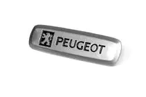 Peugeot Aluminium Emblem für Fußmatten (1 Stk) Foto 2