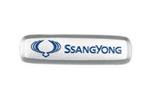 SsangYong Aluminium Emblem für Fußmatten (1 Stk) Foto 1