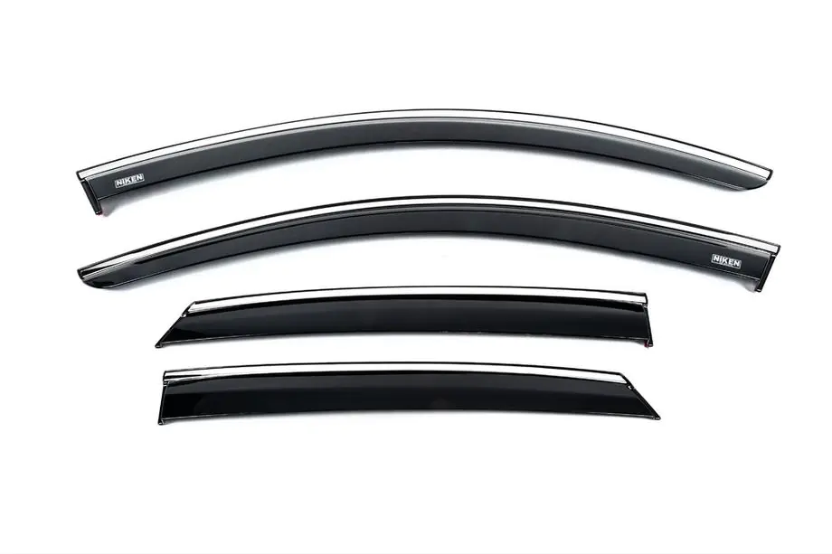 Opel Corsa F 2019- Windabweiser mit Chromleiste (4 Stk, Niken) Image