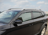Skoda Kamiq 2019- Windabweiser mit Chromleiste (2019-2023, 4 Stk, Niken) Foto 1