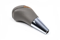 Toyota Land Cruiser Prado 150 2009-2023 Schaltknauf (Graues Leder + Helles Holz) Foto 2