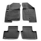 Jeep Compass 2006-2016 Stingray 3D Gummimatten (4 Stk, zwei Clips auf der Fahrerseite) Foto 1