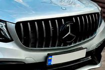 Mercedes GLC X253 2015-2022 Frontemblem unter Glas, schwarzer Rahmen a0008880111 Foto 2