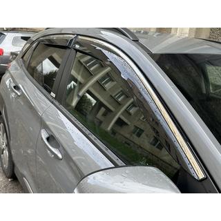 Windabweiser mit Chromleiste (4 Stk, Niken) Hyundai Kona 2023- Foto 4