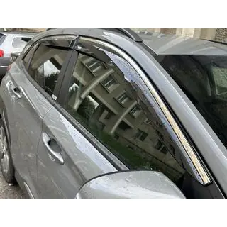 Windabweiser mit Chromleiste (4 Stk, Niken) Hyundai Kona 2023- Foto 4