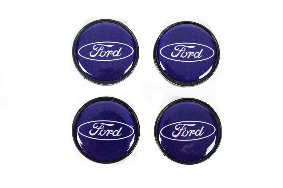 Ford Felgendeckel 53/51mm Blau frd5351bl (4 Stk) Image