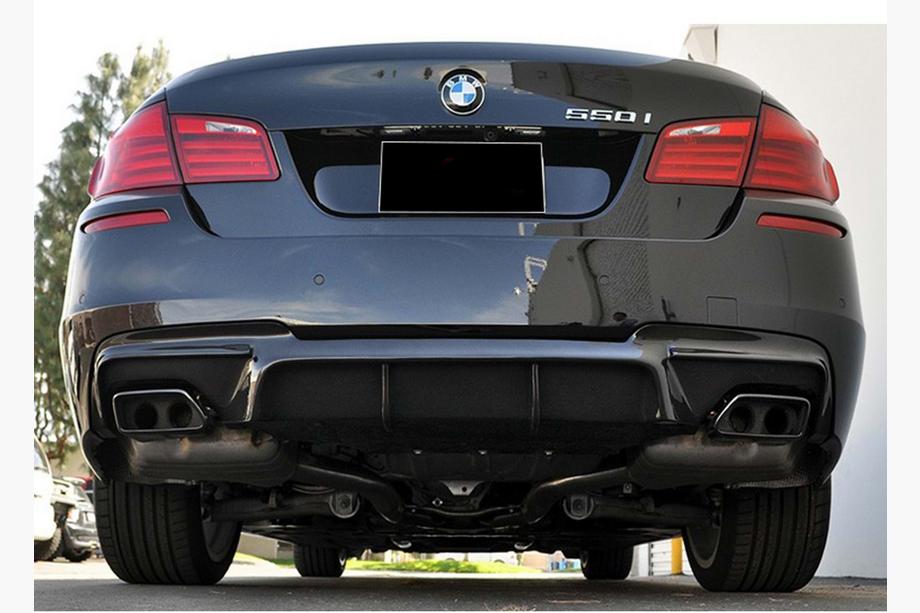 BMW 5 Series F10/F11 2010–2016 Heckdiffusor DPT V-2 (für M-Performance, Schwarz Glanz) Image