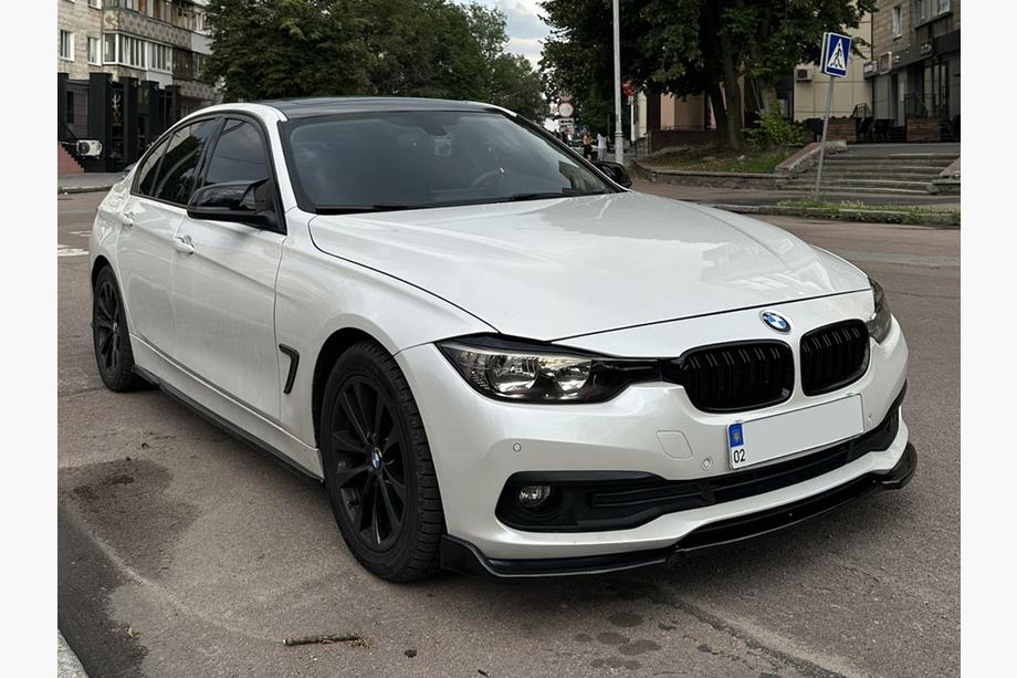 BMW 3 Series F30/F31 2012-2019 DPT Frontlippe für Serienversion (2015-2018, Schwarz Glanz) Foto 1