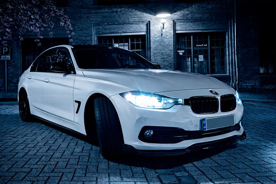 BMW 3 Series F30/F31 2012-2019 DPT Frontlippe für Serienversion (2015-2018, Schwarz Glanz) Foto 5