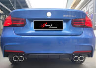 BMW 3 Series F30/F31 2012-2019 Heckdiffusor DPT V-2 (für M Performance, Schwarz Glanz) Foto 1