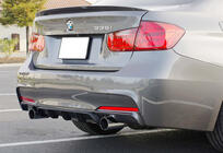 BMW 3 Series F30/F31 2012-2019 Heckdiffusor DPT V-4 (für M Performance, Schwarz Glanz) Foto 1