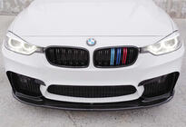 BMW 3 Series F30/F31 2012-2019 Frontspoiler DPT Lip V-1 (Für M3, Schwarz Glanz) Foto 4