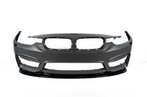 BMW 3 Series F30/F31 2012-2019 Frontlippe DPT Lip V-2 (Für M3, Schwarz Glanz) Foto 8