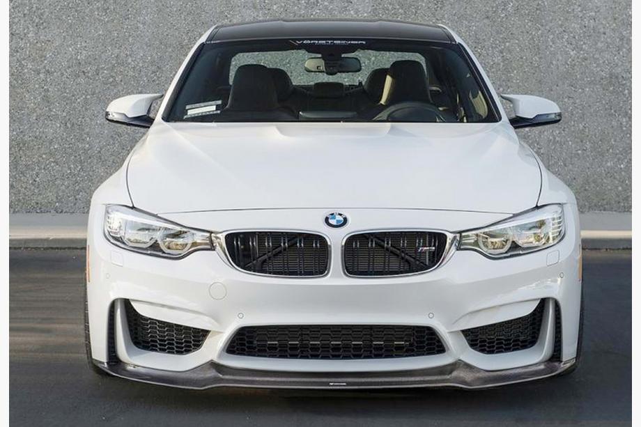 BMW 3 Series F30/F31 2012-2019 Frontlippe DPT Lip V-2 (Für M3, Schwarz Glanz) Image