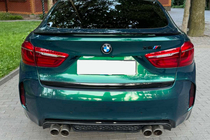 BMW X6 F16 2014-2019 DPT Heckspoiler (Schwarz Glanz) Foto 5