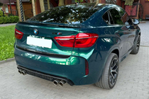 BMW X6 F16 2014-2019 DPT Heckspoiler (Schwarz Glanz) Foto 2