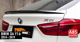 BMW X6 F16 2014-2019 DPT Heckspoiler (Schwarz Glanz) Foto 6