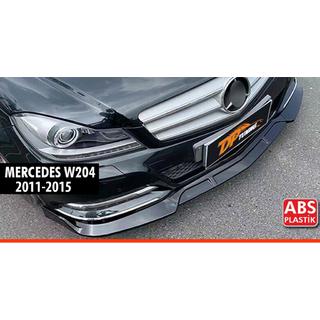 Frontspoiler DPT V1 (2011-2015, Schwarz Glanz) Mercedes C-class W204 2007-2015 Foto 1