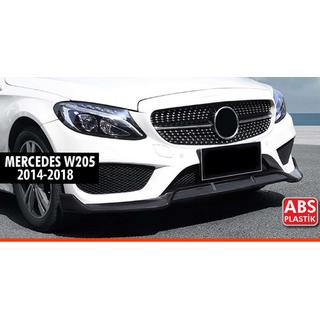 Frontspoilerlippe DPT V1 (2014-2018, nur für AMG-Line, Schwarz Glanz) Mercedes C-сlass W205 2014-2021 Foto 1