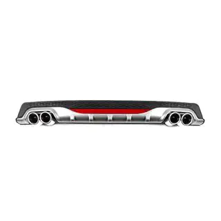 Universeller Heckdiffusor DPT AMG Style V-2 (ABS) (Grau+Schwarz Glanz) Foto 1
