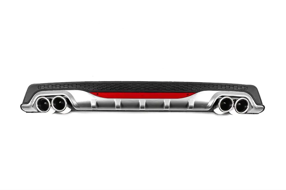 Universeller Heckdiffusor DPT AMG Style V-2 (ABS) (Grau+Schwarz Glanz) Foto 1